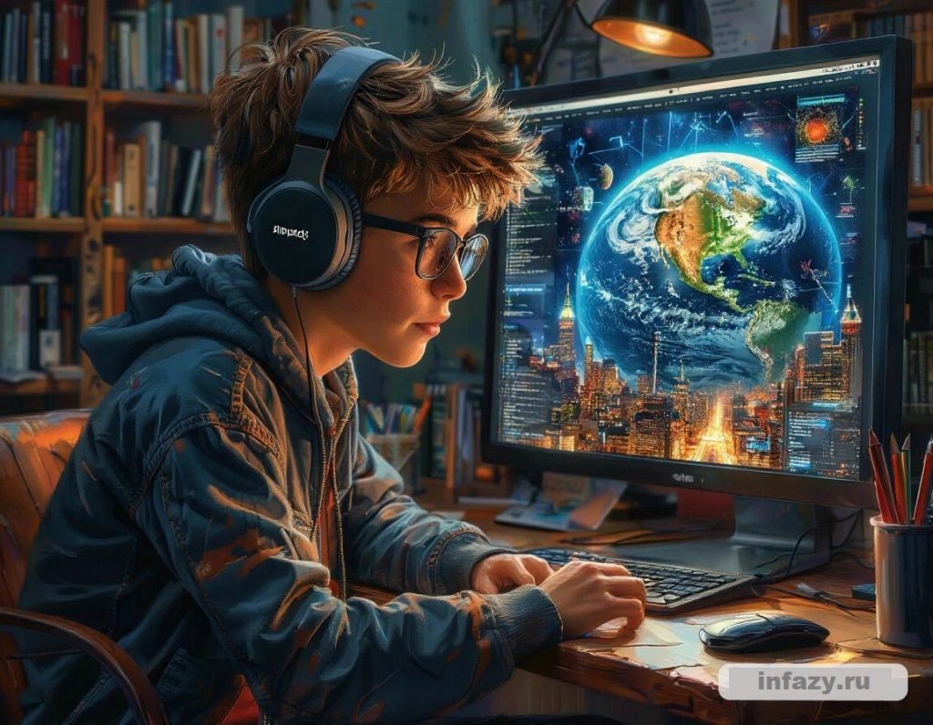 Современный цифровой рабочий стол с ноутбуком в центре, на экране которого открыта IDE с отладкой кода Python для автоматического входа на сайт